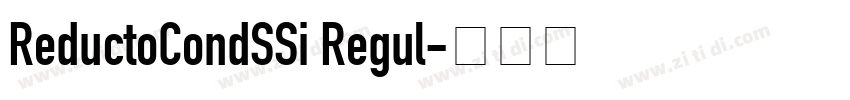 ReductoCondSSi Regul字体转换 ReductoCondSSi Regul字体转换
